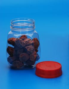 China food grade pet hexagon plastic container waterproof screw cap hexagon plastic container plastic screw cap factory