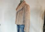Mauve Ladies Faux Fur Coats Women ' S Long Furry Lapel Chic Winter Coats