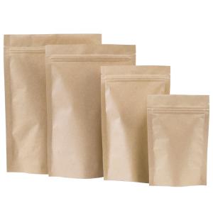 China Food Grade Zipper Cpp Printed Kraft Paper Pouches factory
