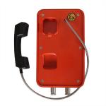 Orange Color Explosion Proof Telephone , Flameproof Outdoor Analog Phone For