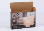 Glossy Corrugated Small Gift Boxes With Clear Window Oil Vanishing Finishing