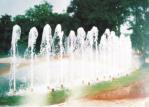 Fully Brass Dancing Dry Fountain Jet Nozzles Vertical Water Spray