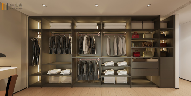 Elegant Beige Multi Functional L Shaped Fitted Wardrobes Corner Bedroom Wardrobe