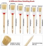 13pcs Car Detail Brush Set 0.32g Cleaning Towel SGS Regular Size