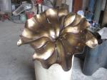 Custom Copper Lotus Sculpture Lotus Flower Metal Sculpture