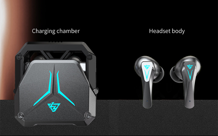 BT5.3 Wireless Gaming Earphone with Private Model and Hollow-Carved Design Low Latency