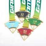 Free Design OEM Custom Gold Enamel Award Medals Customized Running Puzzle Medal