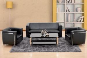 China Modern PU leather China reception office sofa factory
