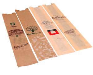 China Custom Fast Food Paper Bags For Bread Using Environmental Friendly Material factory