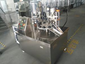 China SS304 Tube Filling Sealing Machine , Toothpaste Tube Filling Machine factory