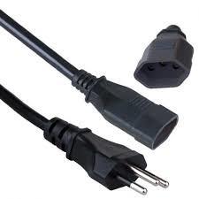 China Custom Monitor Power Cable , Computer Power Cable Brazil Standard factory