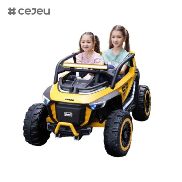 CJ-8809 Seater Kids Ride on UTV Car, with12V7AH*1 4x390 Motor,2.4G RC,Leather