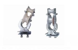 China Skyward Crossarm Mounted Three Purpose Cable Pulley Block 20KN Rated Load on sale