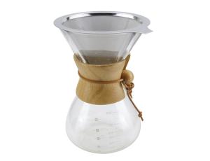 China Borosilicate Glass Clever Pour Over Drip Coffee Maker For Family , 6- Cup Capacity factory