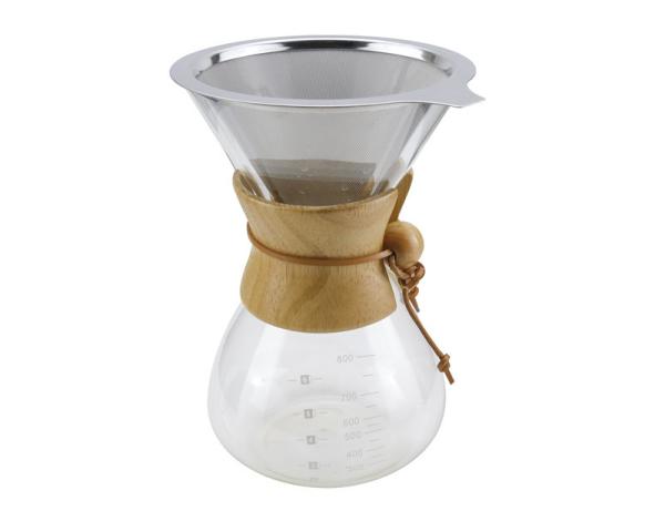 Borosilicate Glass Clever Pour Over Drip Coffee Maker For Family , 6- Cup