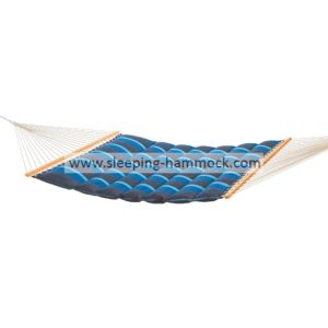 Double Wide Polyester Pillow Top Hammocks , Ocean Wave Free Standing Hammock