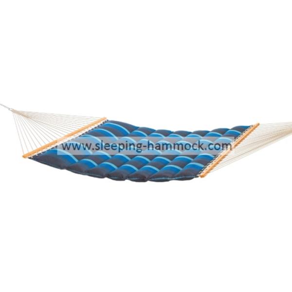 Double Wide Polyester Pillow Top Hammocks , Ocean Wave Free Standing Hammock