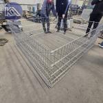 Hot Dipped Galvanized Durable Welded Gabion Box 50x200mm Aperture For Flood