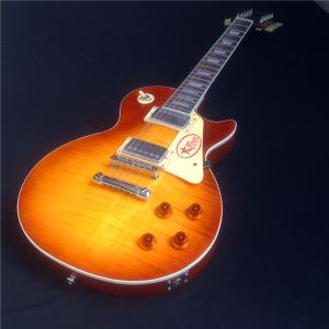 China Standard LP electric guitar with gold hardware and flower inlay factory