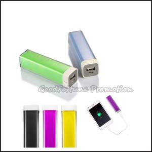 China Customed promotional portable coloured Neon Emergency mobile Charger printed logo gift factory