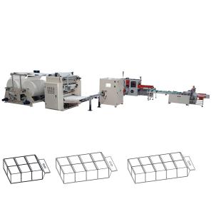 China Cheap price 10 bags bundle drawing facial tissue V fold paper machine production line factory