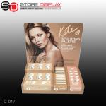 plastic vaccum form countertop display for cosmetic