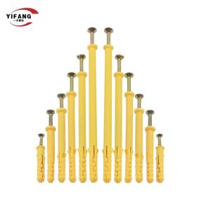 China Small Yellow Fish 6mm Plastic Expansion Anchor Wall Plug factory