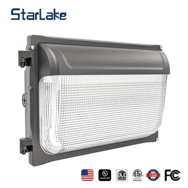 30W LED Wall Light with Photocell Sensor Modern Outside Wall Adjustable 4000K Color Temperature Color Rendering Index Ra 70