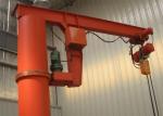 Floor Mounted 5 Ton Jib Crane 360 Rotating With Electric Hoist