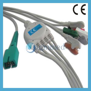 China MEK One piece 5-lead ECG Cable with leadwires factory