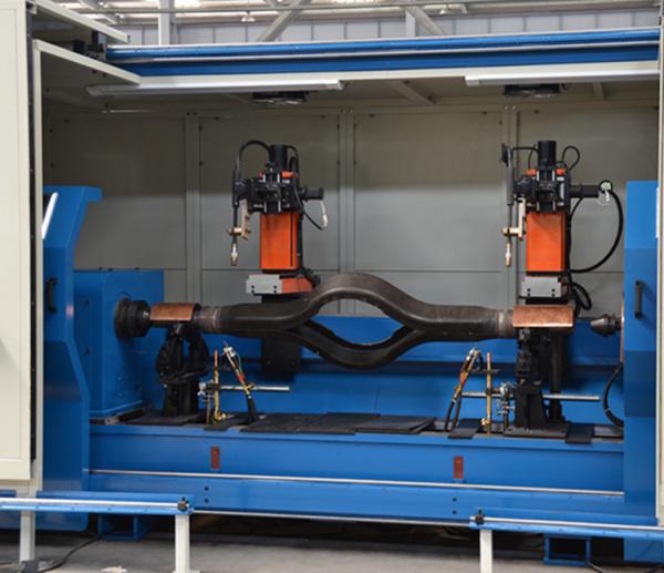 Tractor Trailer Single Axle Welding Machine Automatic Grade Heavy Duty Trailer
