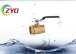 Forged Brass Bronze Ball Valve , 1 / 2” - 4” Threaded Bonnet Brass Water Valve