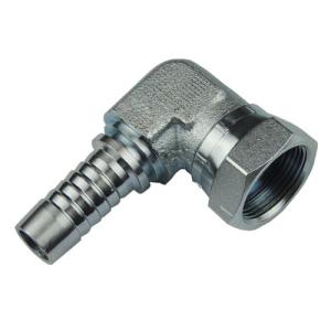 China 22691 BSPP Thread Hydraulic Hose End Fittings 60 Cone Elbow Double Hexagon factory