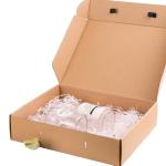 Custom Black Foldable Kraft Corrugated Paper Packaging Gift Shipping Mailers