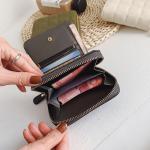 Short Korean Style Mini Small Wallet Women's Bag with Custom Logo and Zipper