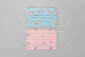 China 14.5x9.5cm Disposable Kid Face Mask Nonwoven Cute Cartoon factory