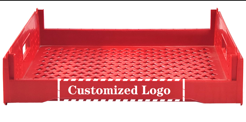 550*480*130mm Customized Color Plastic Crates for Bread Made of Durable PP Material