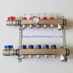 Radiant Floor Heating Manifold Set of Stainless Steel 304 , PEX Radiant Heating