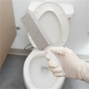 China Glass Pumice Stone Cleaning Toilet Water Rings Pumice Stone Plastic Brush factory