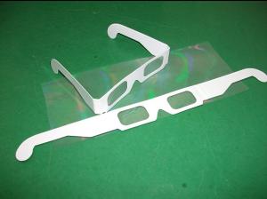 China Flip Clip Style Plastic 3D Fireworks Glasses 4C CIS Paper Frame factory