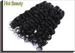 Full Tightened Water Wave Virgin Human Hair Extensions Healthy Natural Black