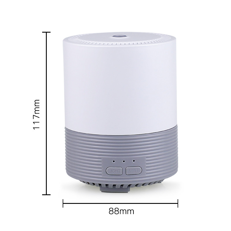 Portable Usb 5W 100ml Cylindrical Plastic Aroma Diffuser