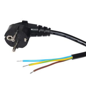 EU Plug to Open Wire Ends Power Cord 10A 250V Bare Copper