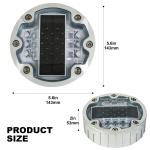 LED Solar Road Studs IP68 Waterproof with White/Yellow/Red/Blue/Green Lights