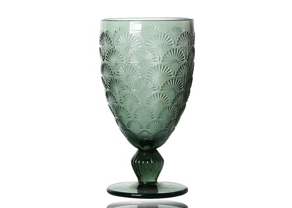 Hand Pressed 160mm Colored Crystal Wine Goblet Glasses , Lead Free Vintage 10 Oz
