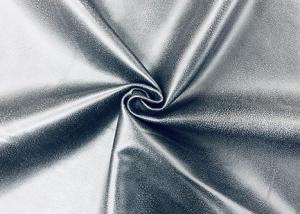 China 100% Polyester Knitting Fabric With Bronzing For Sofa Cushion Black Color factory