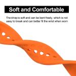 4 Colors Custom Watch Strap , 22mm Silicone Rubber Watch Strap Bands