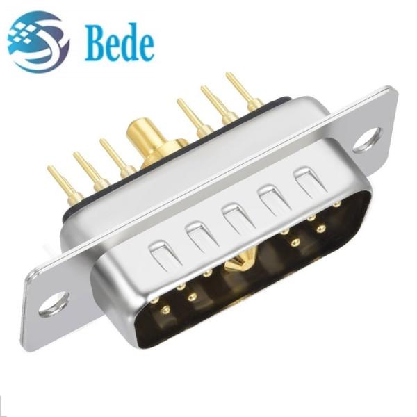 11W1 Combination D Sub Connectors male / female mixed High Current and Coaxial