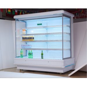 R404a Supermarket Multideck Open Front Cooler With Plug - In Type For Drinks