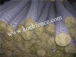 PVC Coated Anti Climb Chain Link Fence , Zig Zag Pattern Building Site Fencing